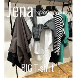 【Jena】サラサラ素材！ビッグ変形Tシャツ