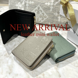 【NEW!】レザー型押しミニ財布