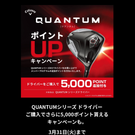 QUANTUM先行予約ドライバーキャンペーン　