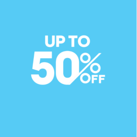 UP TO 50%OFF