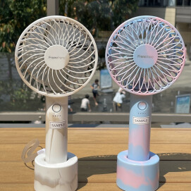 大人気🤍フレハンディファン🎐マーブルカラー再値下げ‼️