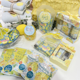 見てるだけで元気になれるフレッシュなレモン柄ボディケアセット🍋💕
