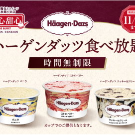 ＼ハーゲンダッツ アイスクリーム３種が食べ放題の特別コース！／