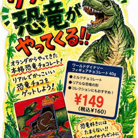 恐竜好きには、たまらない❣️ワールドダイナソーフィギュアチョコレート🦖🍫