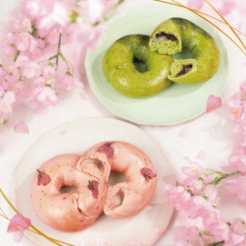 ☆2月25日販売開始の新作ベーグル【桜もち】【抹茶もち】