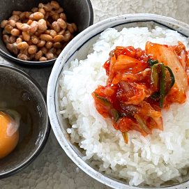 📢おすすめは旨辛キムチ🌶✖宮城野納豆✖なまたまグー！🥚(`･ω･´)b✨