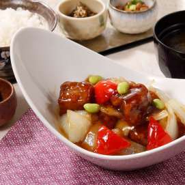 🐷やわらか黒酢酢豚御膳✨でおいしく健康的に！