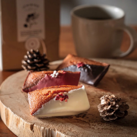 チョコがけいちごフィナンシェ🍫🌟