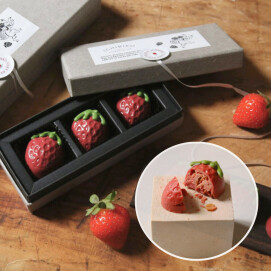 いちごの見た目が可愛い✨チョコレートクランチ🍓❣️