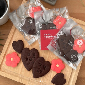 季節限定💓やなかオリジナル ハートのチョコクッキー！