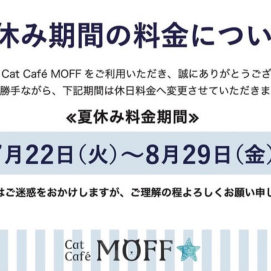 夏休み期間の料金について