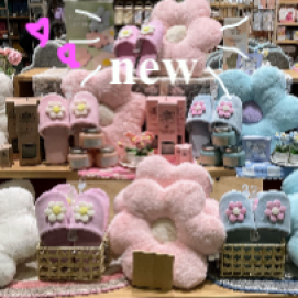 🌸THREEPPY🌸フラワーリビング🤍🩷💙