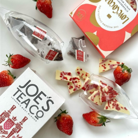 LOVE COCOA（ラブココア)🍓 のチョコレートとJOE'S TEA（ジョーズティー)🌿のティーペアリング☕