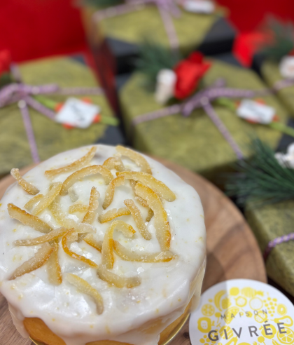 黒豆と柚子バターケーキ💛