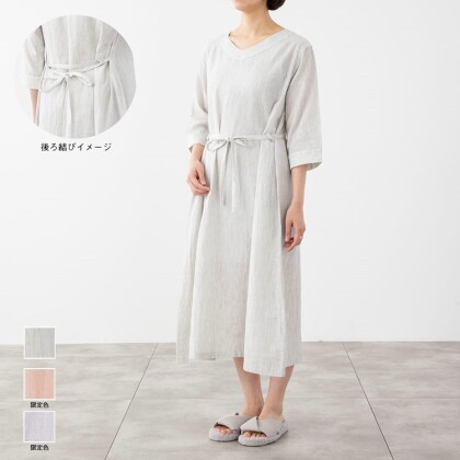 夏にぴったりなＷガーゼルームワンピース