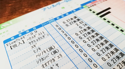 血液検査でアレルギーのチェックが可能です