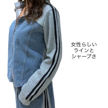 ベアトップス風デニムセットアップ