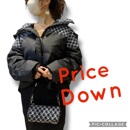 ショルダー付きダウンジャケット