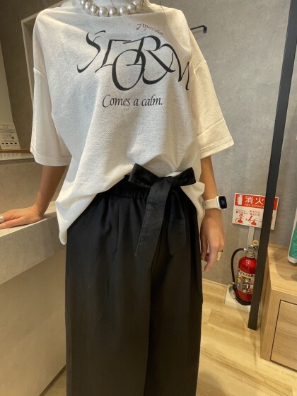 綿100ウエストリボンパンツ