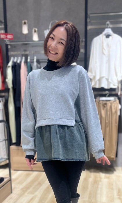 デニムドッキングカットソー入荷♪