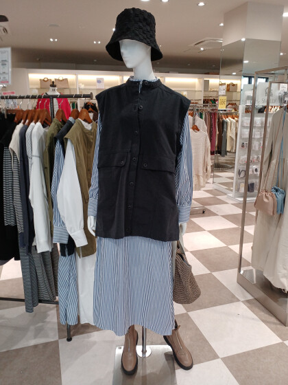 ✨ミリタリーベスト×シャツワンピースセットのご紹介✨