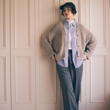 シャギーニットカーディガン★