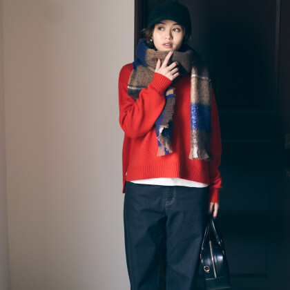 日本の色 クルーネックニット★