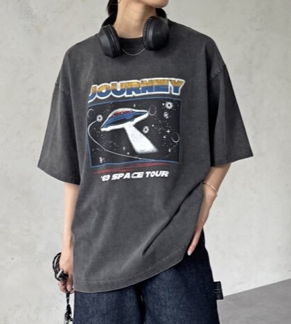 【アウトレット限定商品】パウダー加工ビンテージライクT