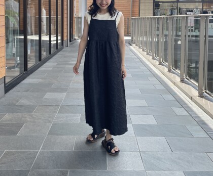 ヘリンボーンスキッパーワンピース(2色) | CLOCHE ONLINE SHOP