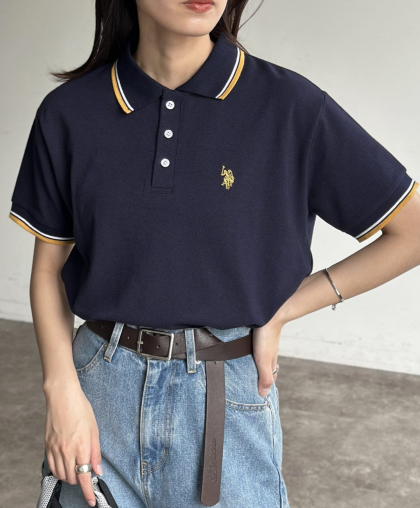 【アウトレット限定商品】CPCM 【U.S. POLO ASSN.】1ポイント刺繍ポロシャツ