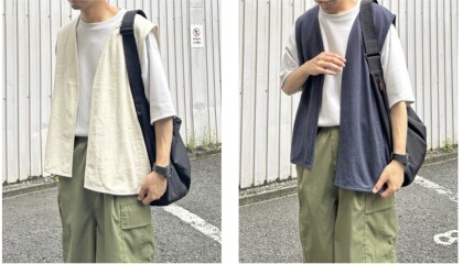 【CPCM】綿麻ラップベスト