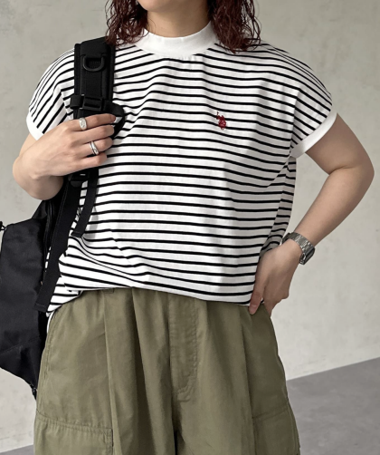 【アウトレット限定商品】U.S. POLO ASSN. モックネックTシャツ