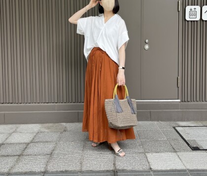【chez toi】袖ディテールスキッパーシャツ