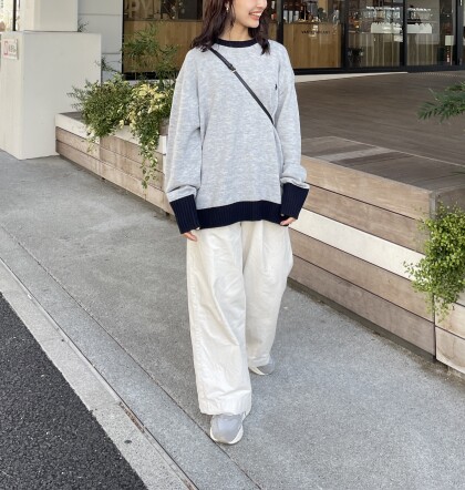 CPCM】U.S. POLO ASSN.1ポイント刺繍クルーネックニット｜チャオ