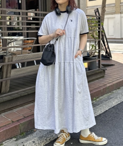 【アウトレット限定商品】天竺ワンピース