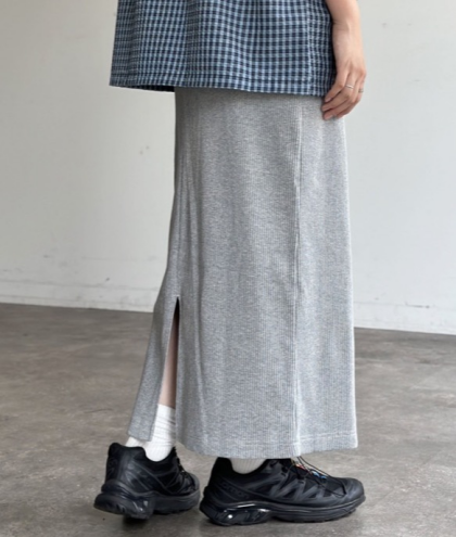 【アウトレット限定商品】リブスカート
