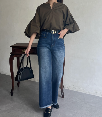 【Chez toi】バルーンスリーブブラウス