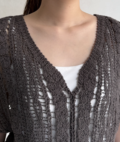 【アウトレット限定商品】Chez toi かぎ針ニット