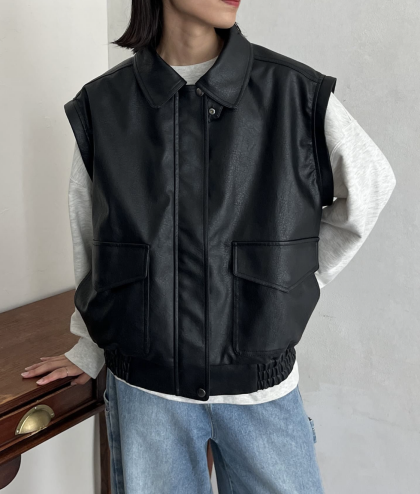 パリコレクション アウトレット限定商品】CPCM 2WAYフェイクレザーA2ブルゾン ジャケット・アウター