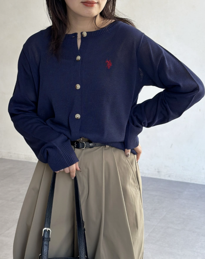 【アウトレット限定商品】CPCM 【U.S. POLO ASSN.】シアーカーディガン