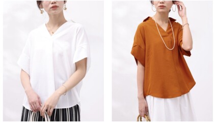 【chez toi】袖ディテールスキッパーシャツ