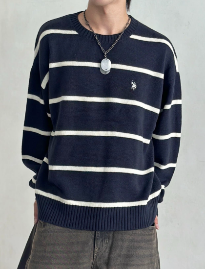 【アウトレット限定商品】CPCM 【U.S. POLO ASSN.】クルーネックニット