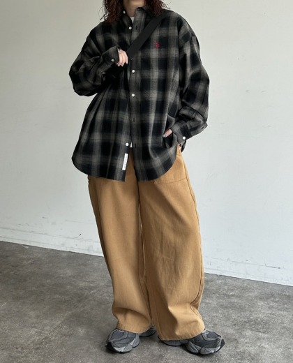 【アウトレット限定商品】 U.S. POLO ASSN. 1ポイント刺繍長袖シャツ