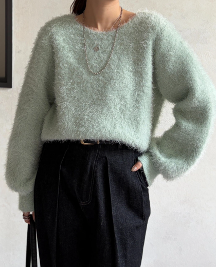 【アウトレット限定商品】Chez toi シャギーニット