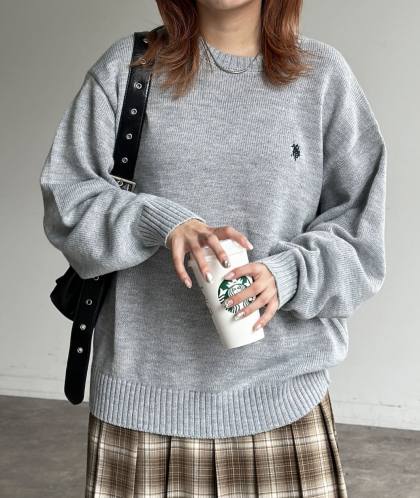 【アウトレット限定商品】U.S. POLO ASSN. クルーネックニット