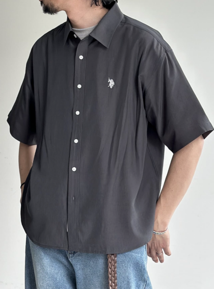 【アウトレット限定商品】CPCM【U.S. POLO ASSN.】シルクタッチ半袖シャツ