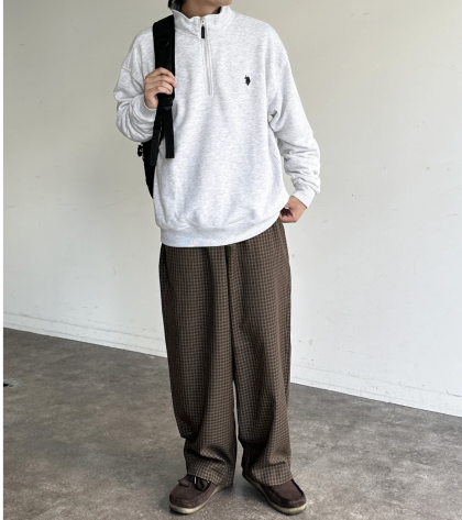 【アウトレット限定商品】U.S. POLO ASSN. 裏毛ハーフジッププルオーバー