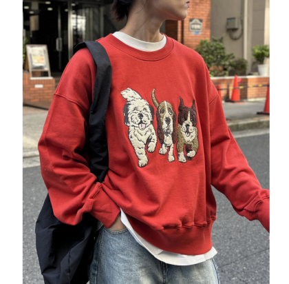【アウトレット限定商品】CPCM アソート裏起毛サガラ刺繍スウェット