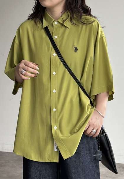 【アウトレット限定商品】CPCM【U.S. POLO ASSN.】シルクタッチ半袖シャツ