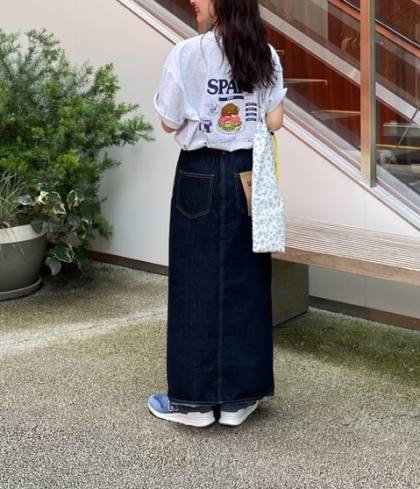 【アウトレット限定商品】USAコットンデニムナロースカート
